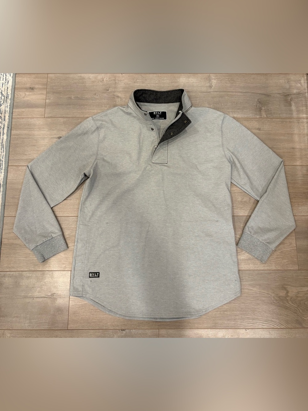BYLT Elite Fairway Pullover Mens XXL Gray Drop Cut Golf Premium Basic Jacket